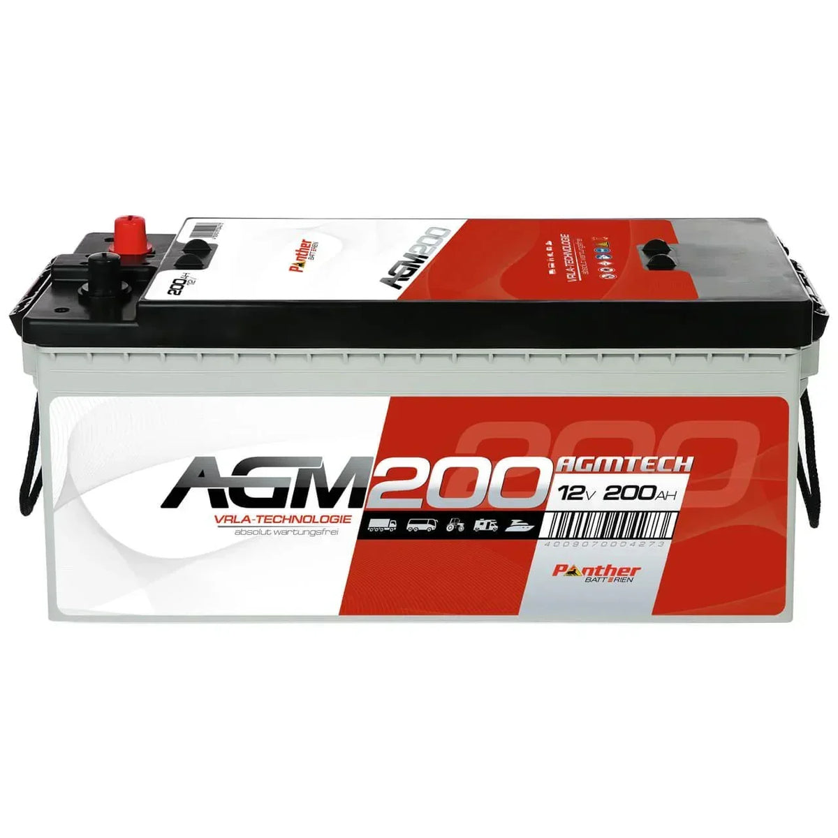 Versorgerbatterie Panther AGM 12V 200Ah Front