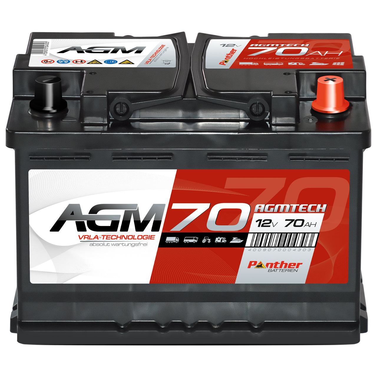 Intact AGM 760 Start Stop Autobatterie 12V 70 Ah 760 A  Preis-Leistung-SIEGER GTÜ 2014: : Auto & Motorrad
