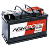 Versorgerbatterie Panther AGM 12V 80Ah Seite links