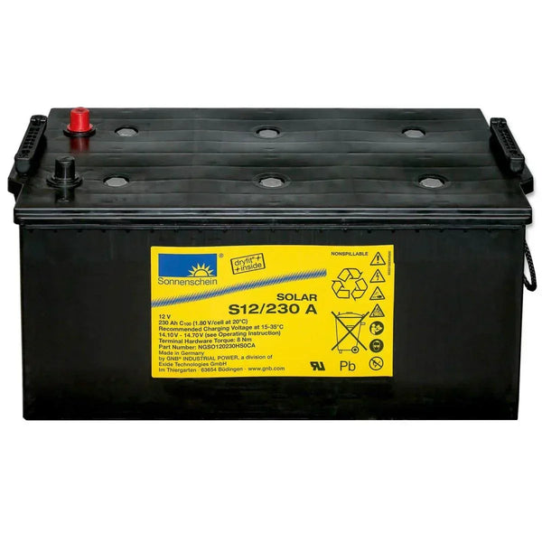 Sonnenschein S12-230A GEL 12V 230AH Versorgerbatterie