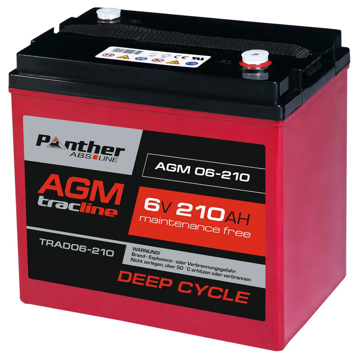 Panther tracline AGM 6V 210Ah Traktionsbatterie