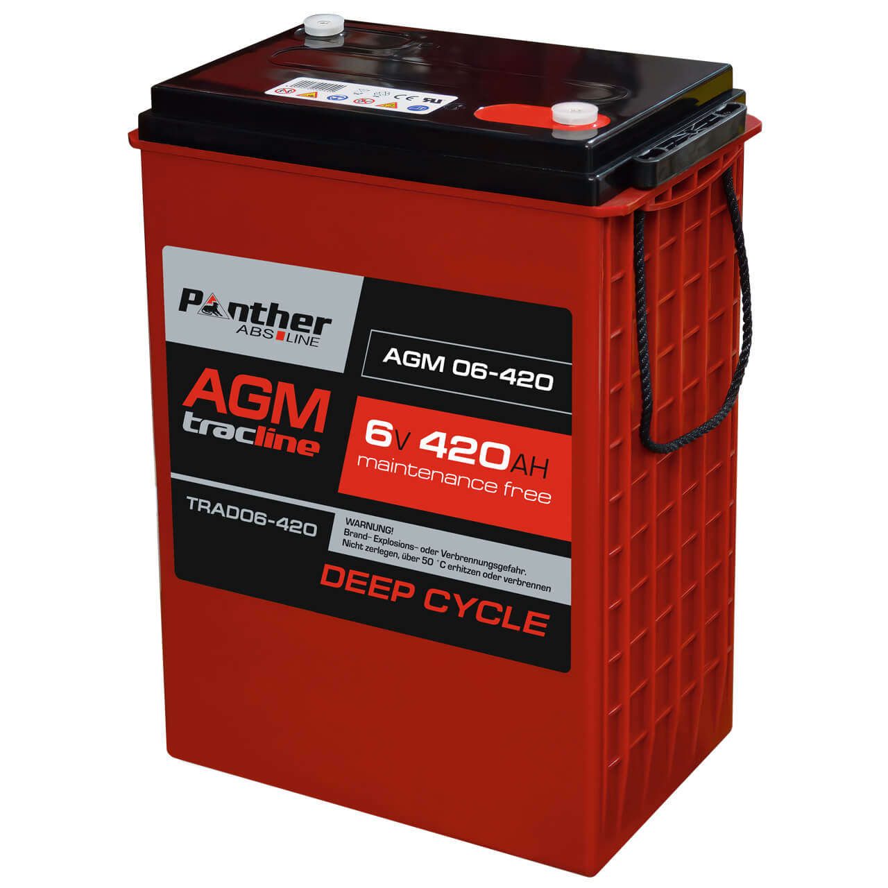Panther tracline AGM 6V 420Ah Traktionsbatterie