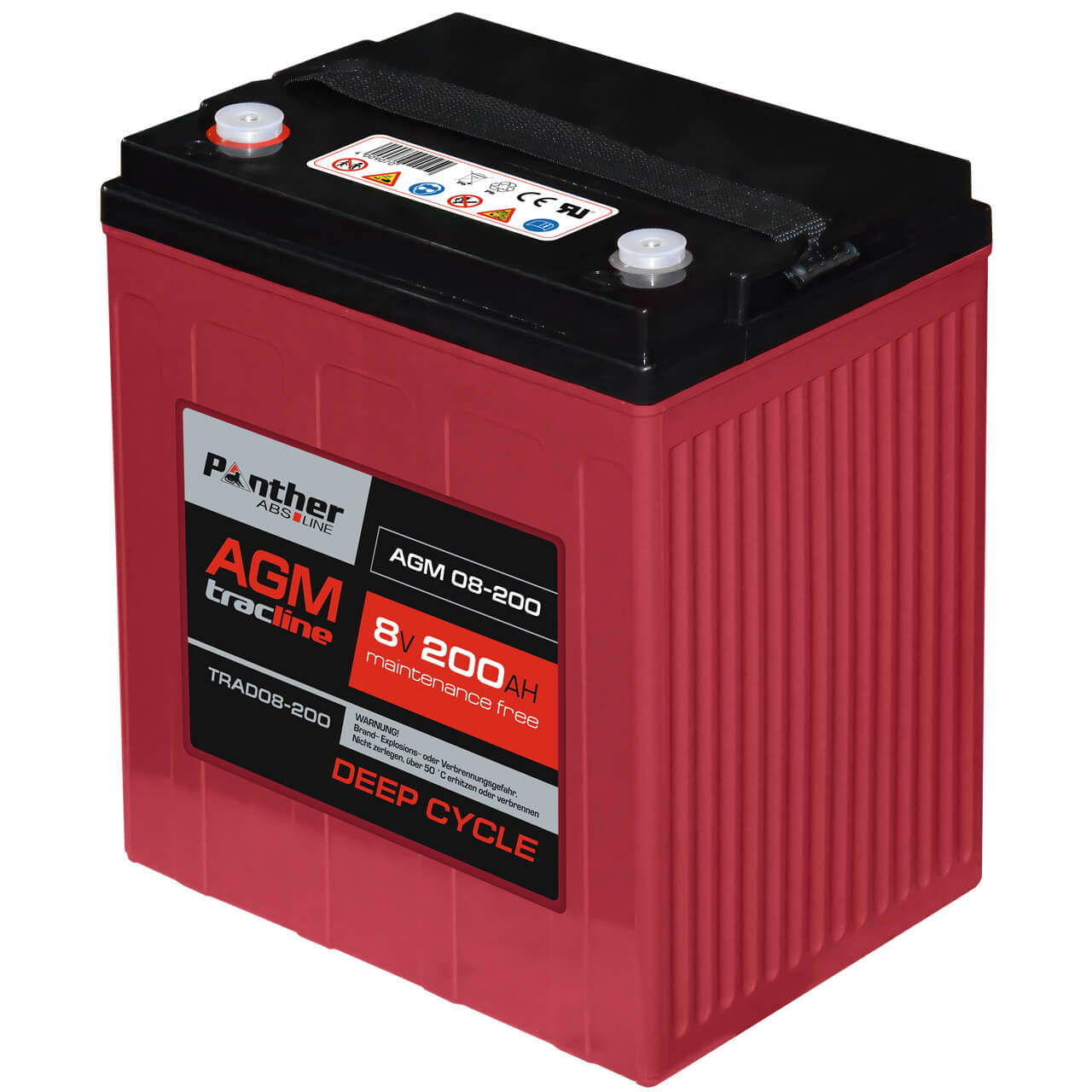 Panther tracline AGM 8V 200Ah Traktionsbatterie