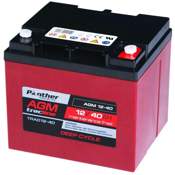 Panther tracline AGM 12V 40Ah Traktionsbatterie