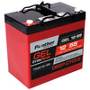 Versorger- und Traktionsbatterie Panther tracline TRGD12-55 DC GEL 12V 55Ah Seite links