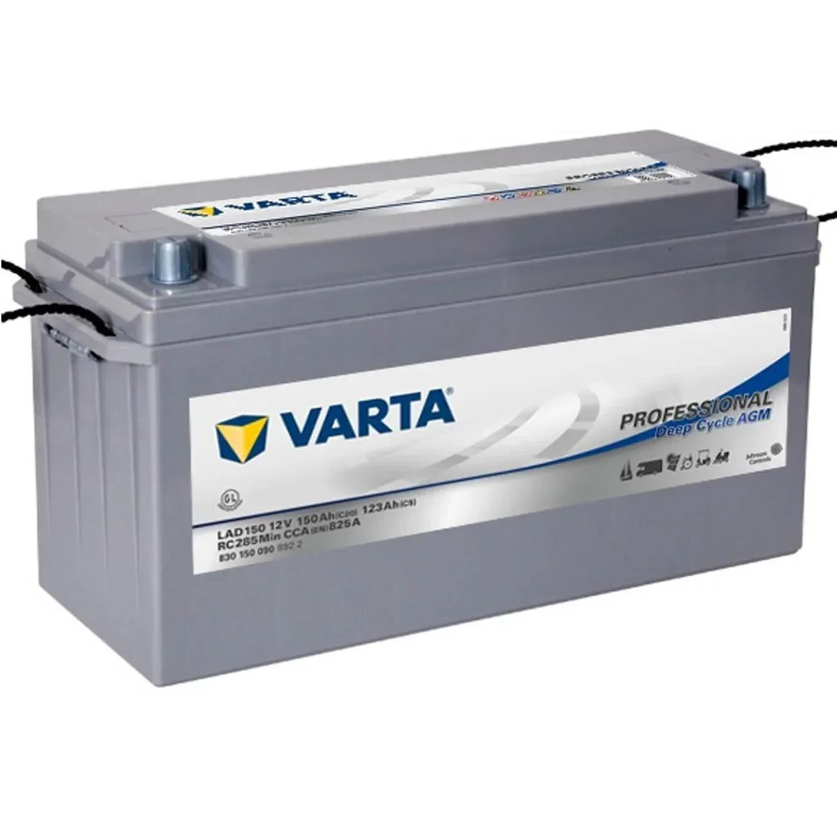 Versorgerbatterie Varta Professional Deep Cycle AGM LAD150 12V 150Ah 830150090B922 Seite links