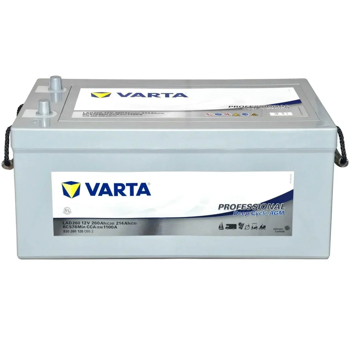 Versorgerbatterie Varta Professional Deep Cycle AGM LAD260 12V 260Ah 830260120D952 Front