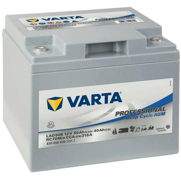 Varta LAD50B Professional DC AGM 12V 50Ah 318A/EN Versorgerbatterie