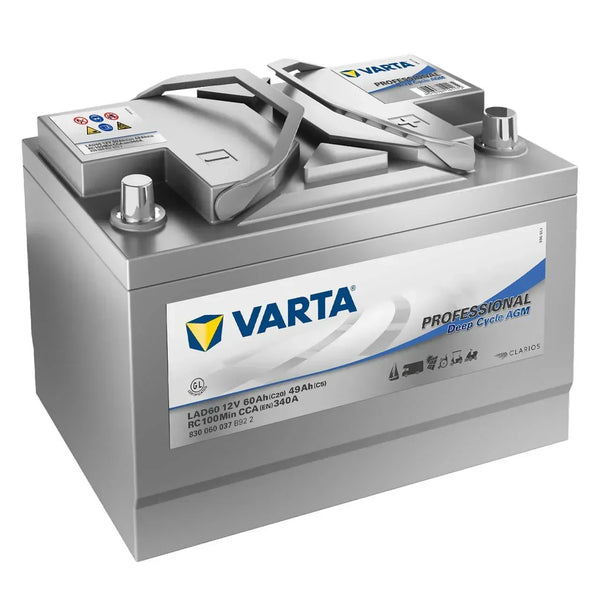 Varta LAD60A Professional DC AGM 12V 60Ah 370A/EN Versorgerbatterie