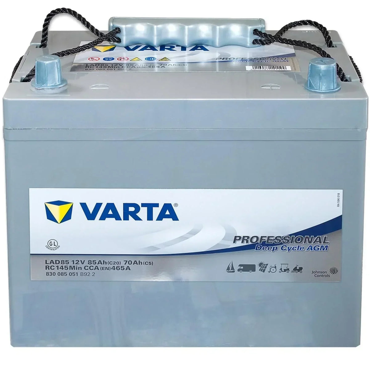 Versorgerbatterie Varta Professional Deep Cycle AGM LAD85 12V 85Ah 830085051B922 Front