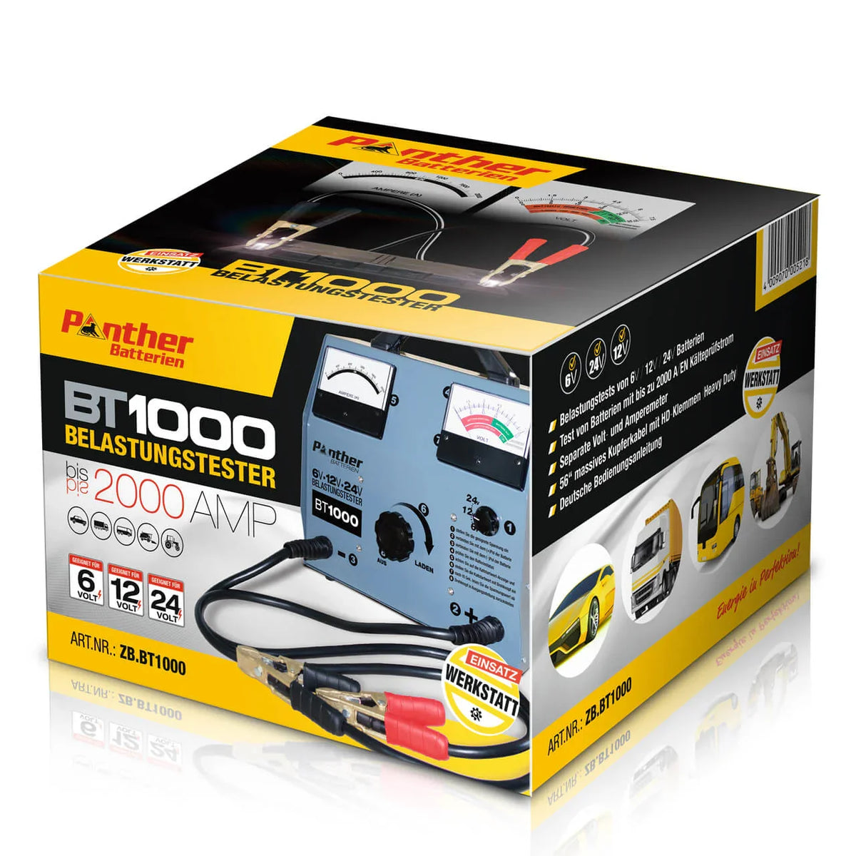 Panther BT 1000 Batterietester 6V / 12V / 24V