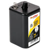 Zink-Kohle Warn- und Baustellenbeleuchtung Batterie Panther 6V 7Ah Seite links