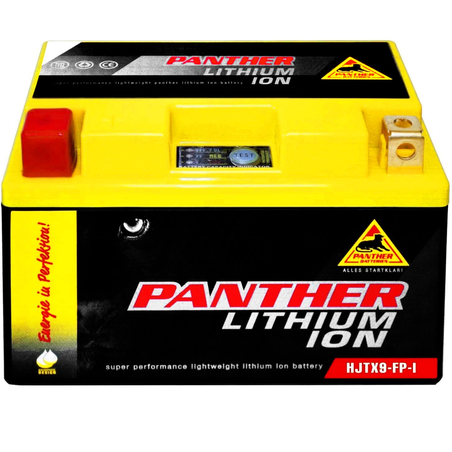 Panther YTX9-BS Lithium Motorradbatterie 12V 9Ah CTX9-BS