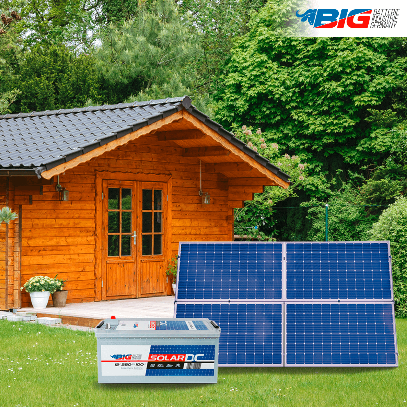 Energie für den Garten mit BIG Professional Solar DC