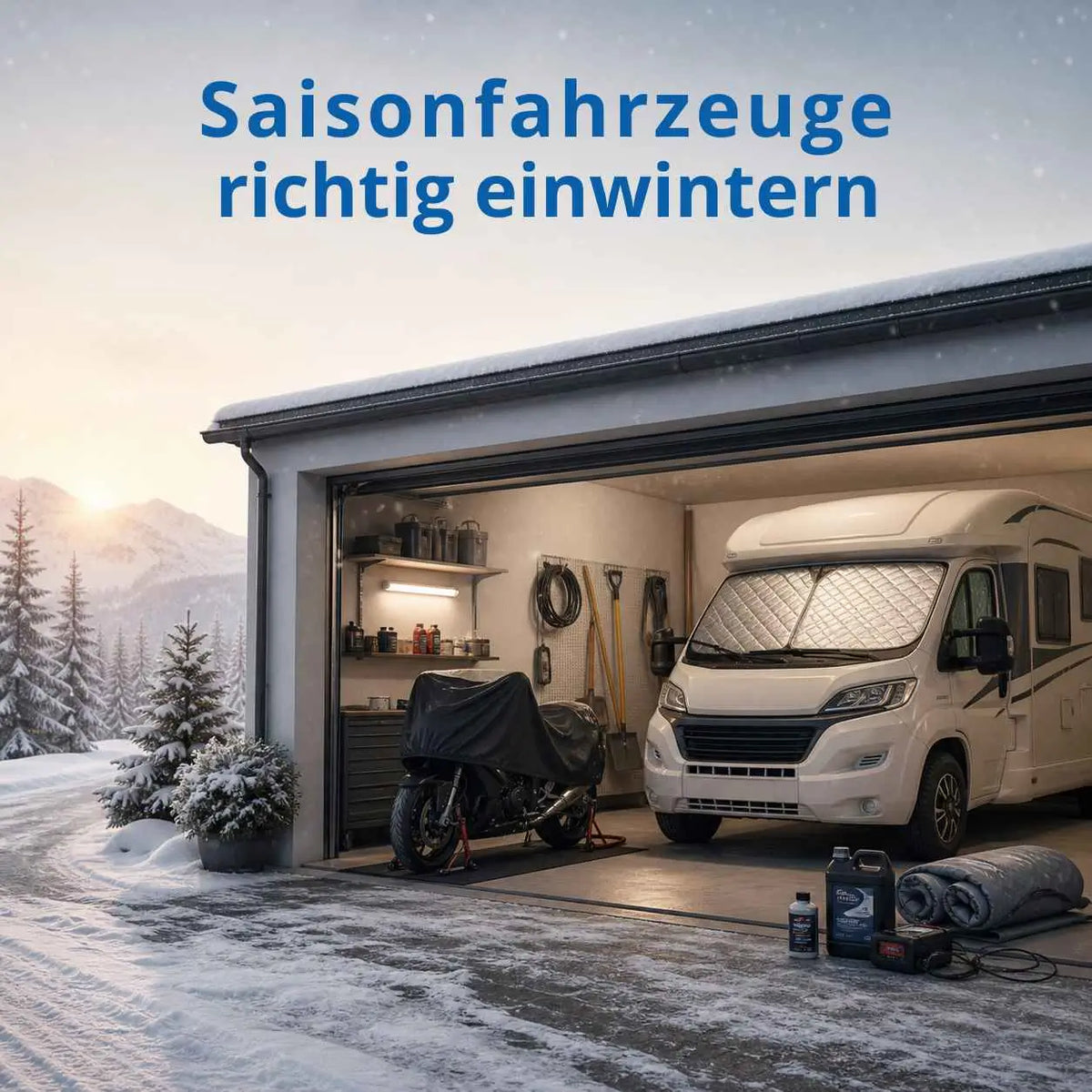 Saisonfahrzeuge richtig einwintern: So schützen Sie Motorrad, Oldtimer, Boot und Wohnmobil