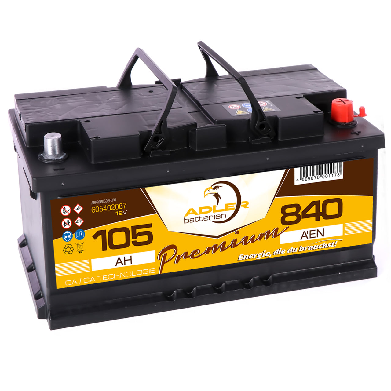 Batterie 12v 72ah 680a  Gabelstaplerzubehör Rehberg