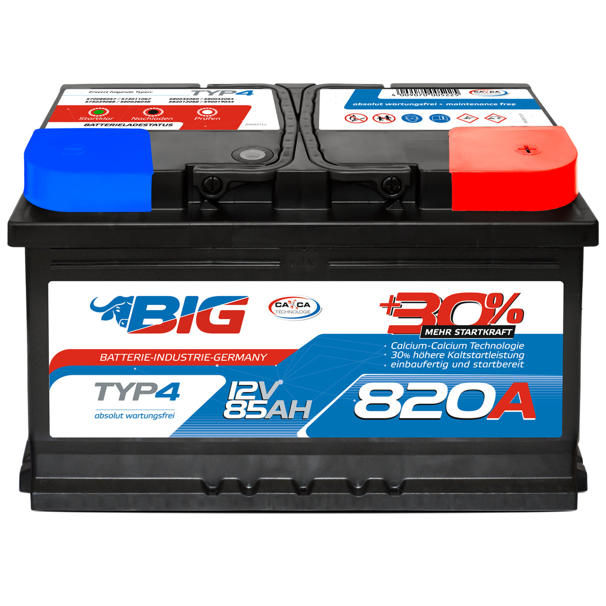 Autobatterie Speed 12V 100Ah 830A Batterie ersetzt 85Ah 88Ah 90Ah