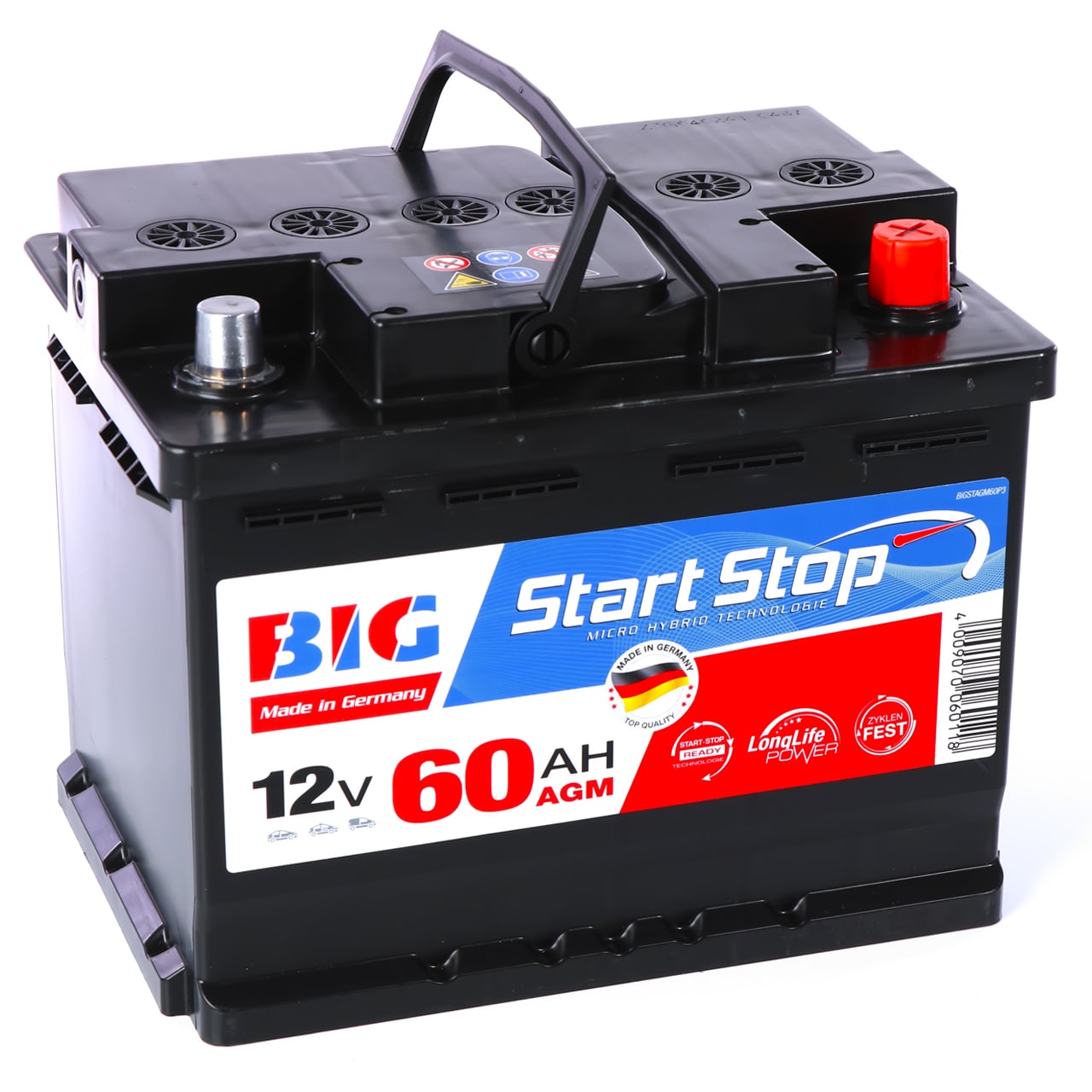 BIG Start-Stop AGM 12V 60Ah 700A/EN