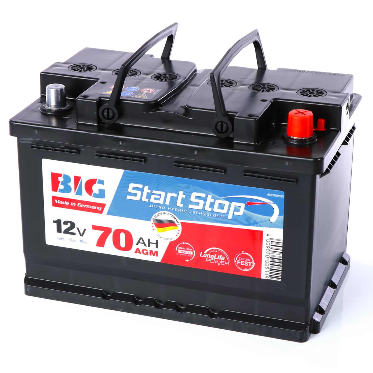 6-QTF-70 12V70AH - JYC Batterie 70ah Start Stop Autobatterie