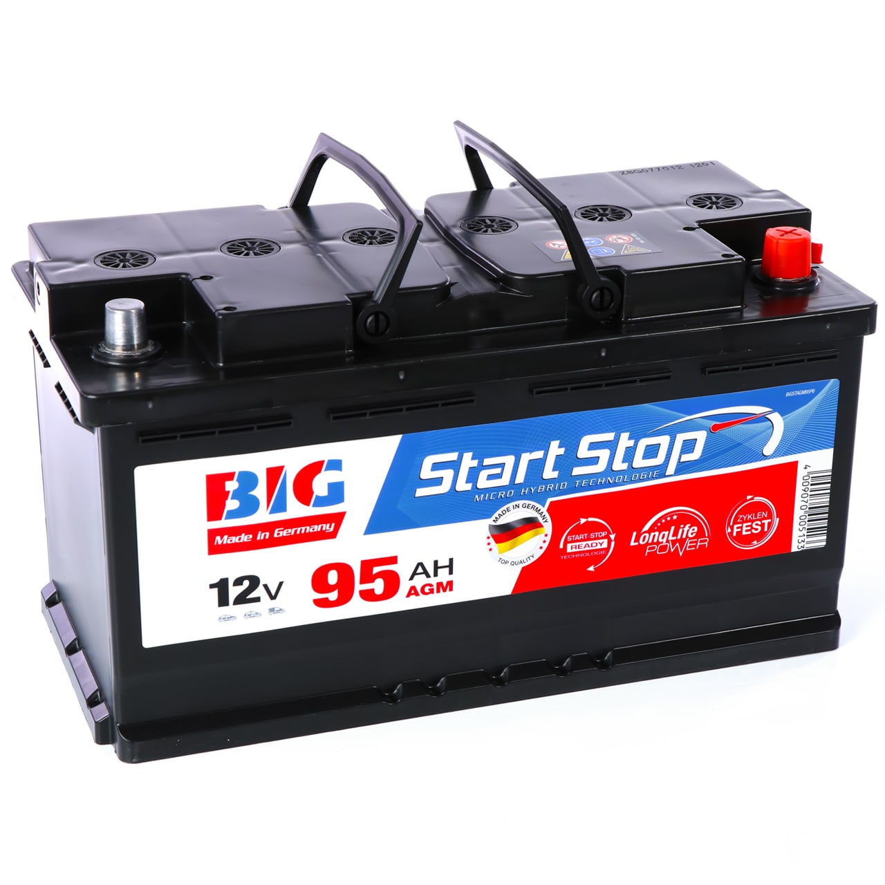 AGM Start Stop Batterie 105Ah 12V 950A Autobatterie Starterbatterie KFZ  Stopp