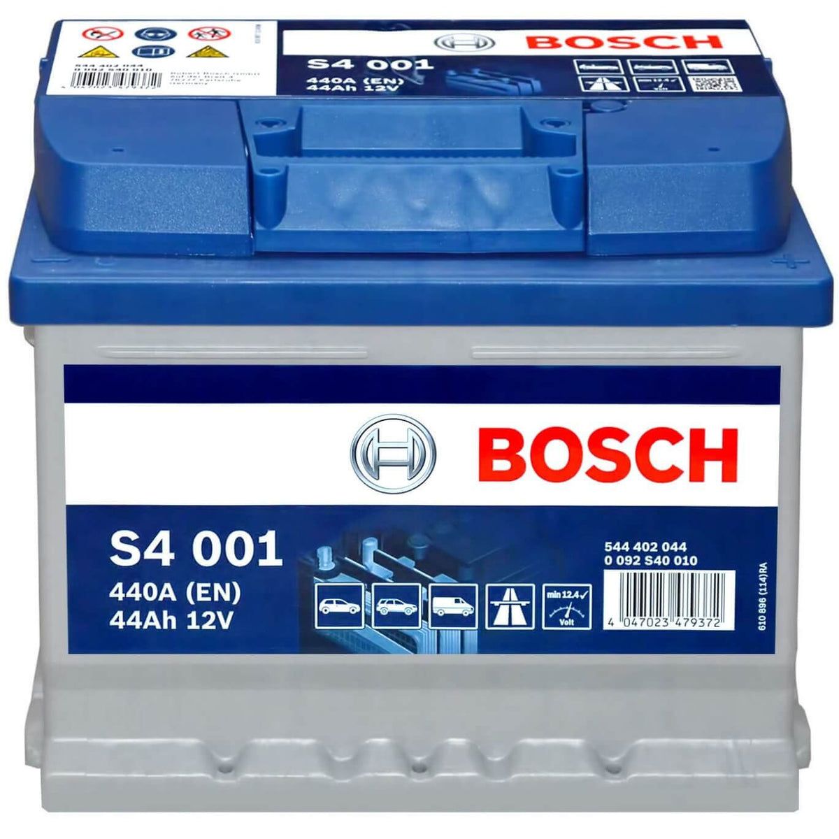 Batterie voiture Bosch S4-001 - 44Ah / 440A - 12V - Feu Vert