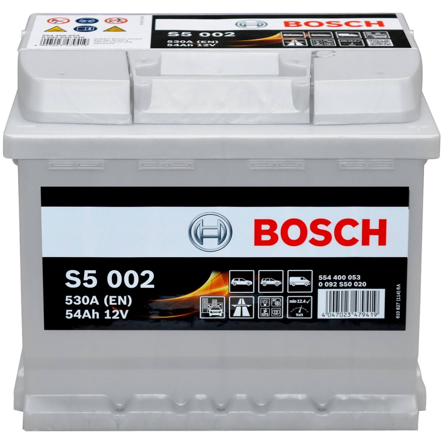 Bosch S5002 12V 54Ah 530A/EN