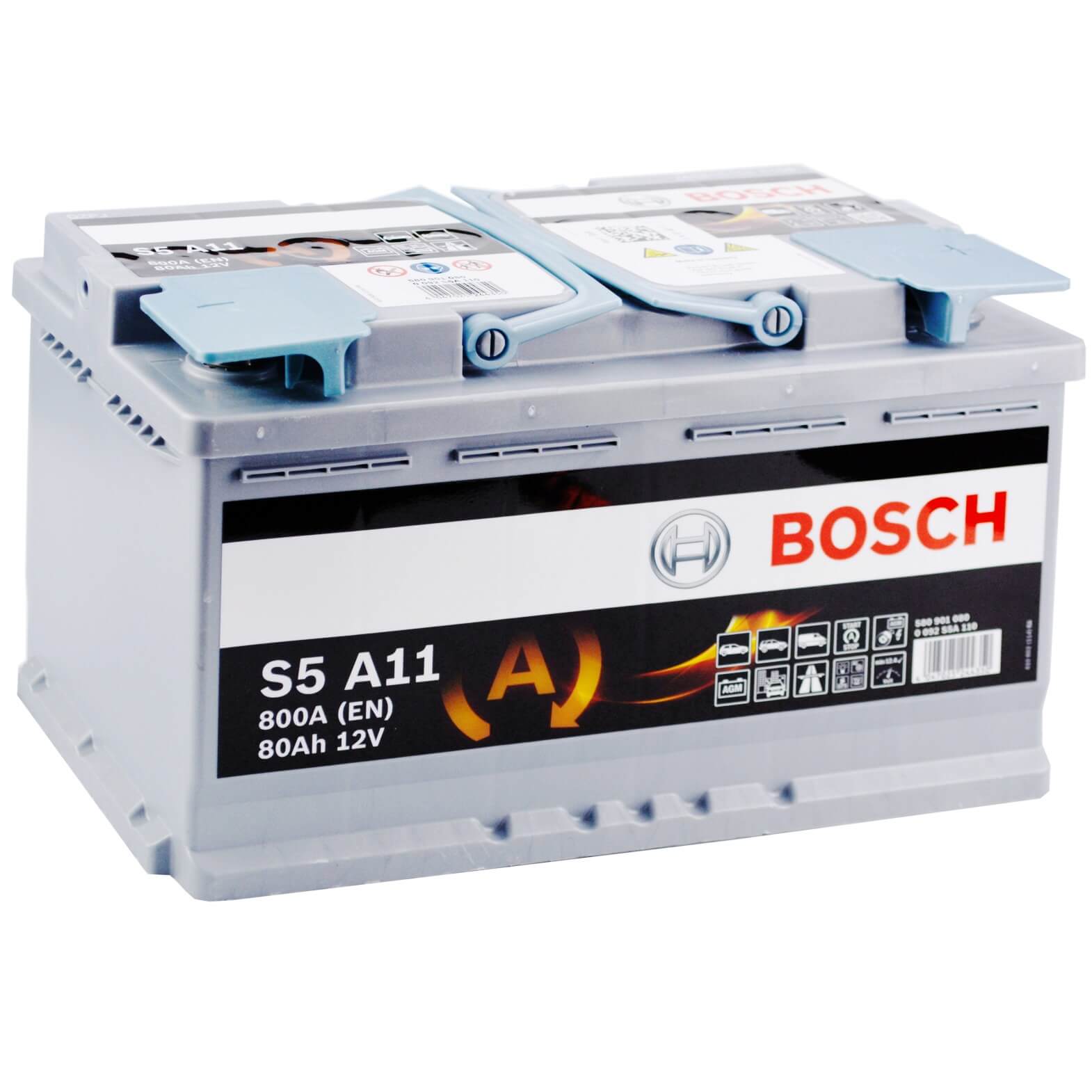 Bosch S5A11 Start.Stop 12V 80Ah AGM VRLA 0092S5A110