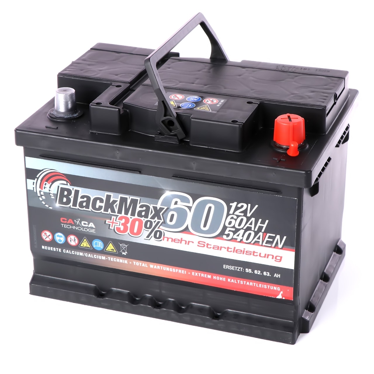 BlackMax +30 Autobatterie 12V 60Ah 540A