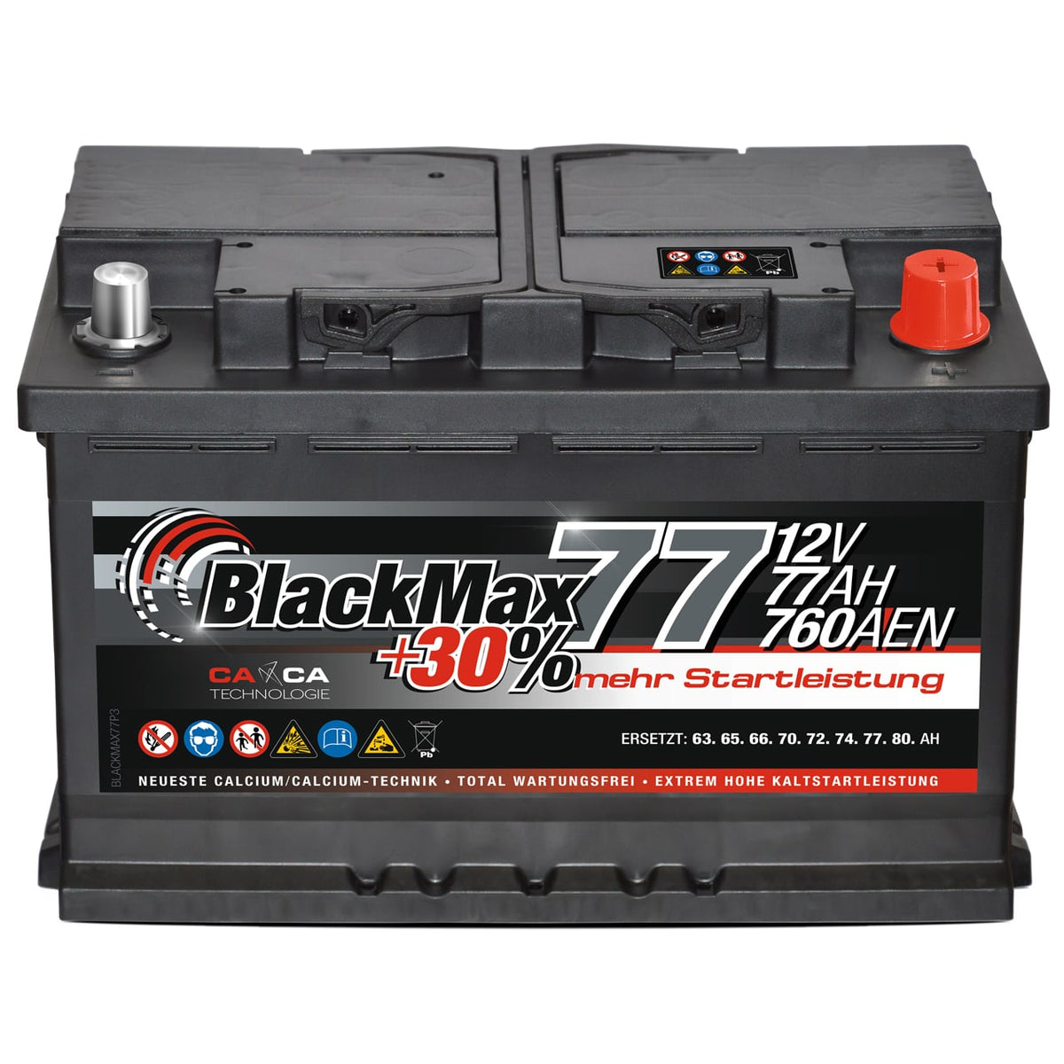 BlackMax +30% 12V 77Ah 760A/EN
