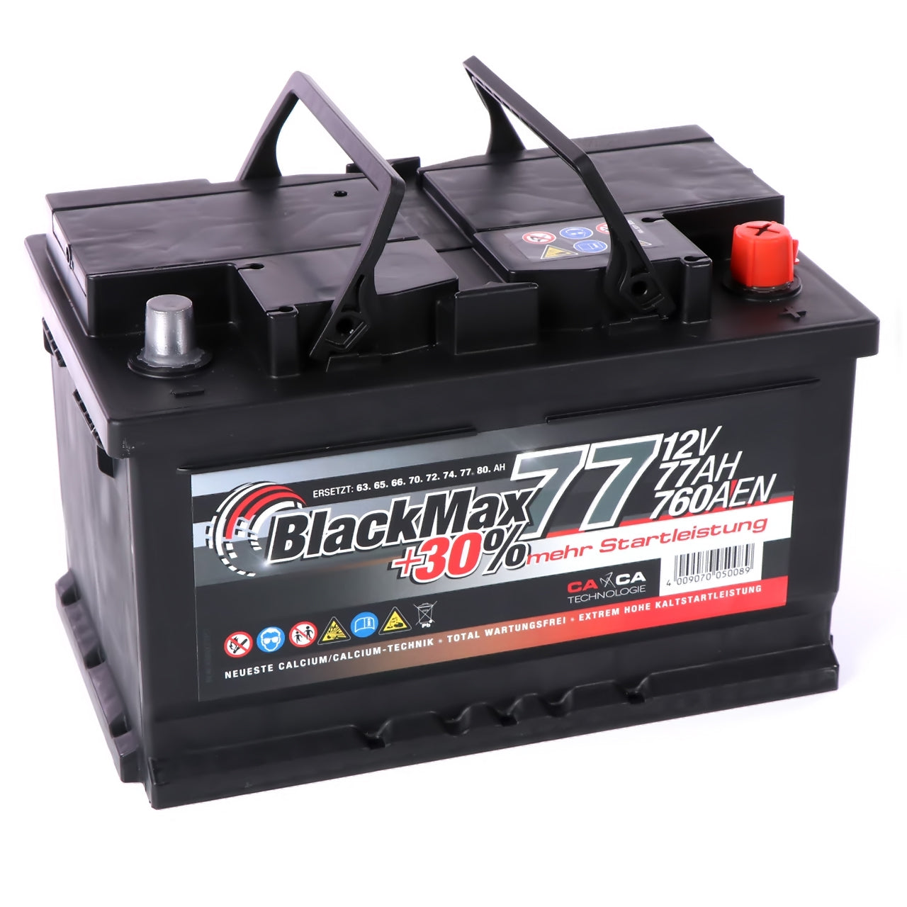 BlackMax +30 Edition Autobatterie 12V 77Ah 760A/EN