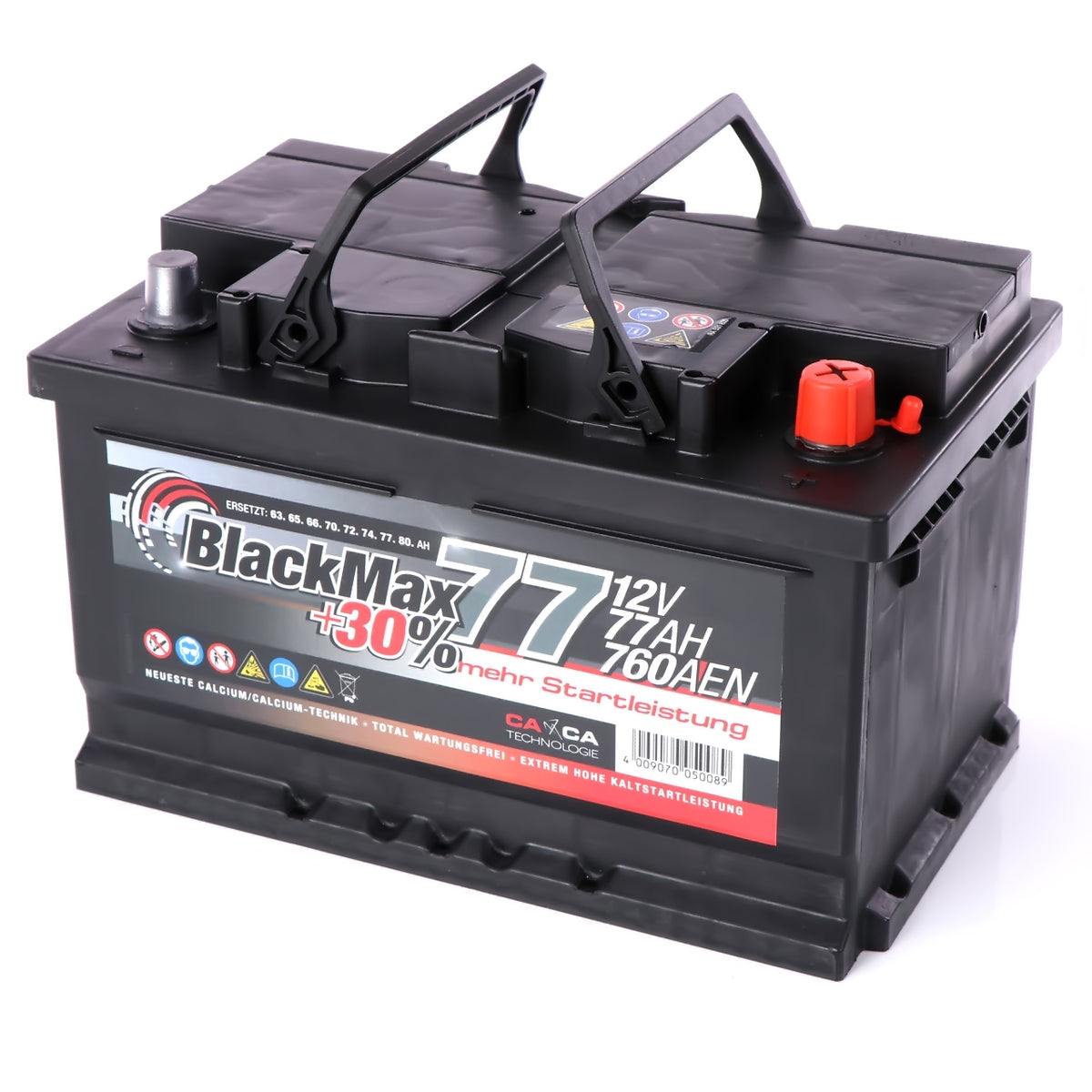 BlackMax +30% 12V 77Ah 760A/EN