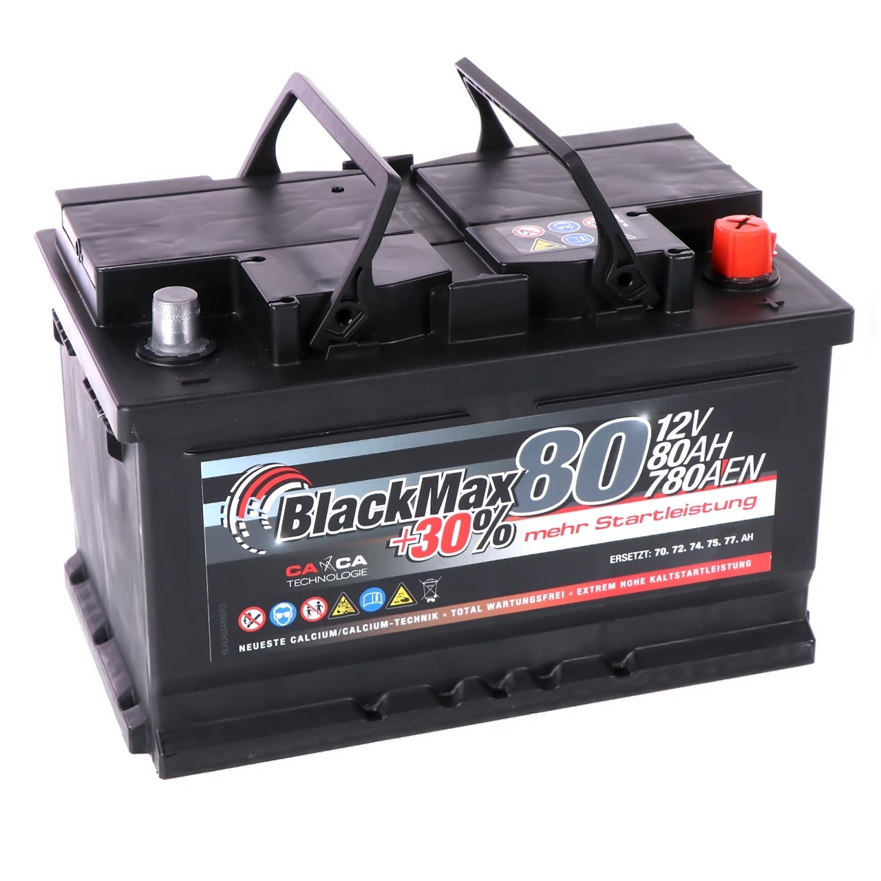 PKW-Batterie BlackMax Plus 30% Edition 12V 80Ah 780A