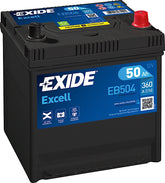 Exide Excell EB504 12V 50Ah 360A/EN