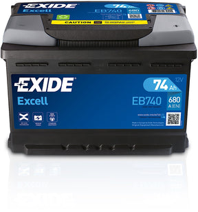 Exide Excell EB740 12V 74Ah 680A/EN