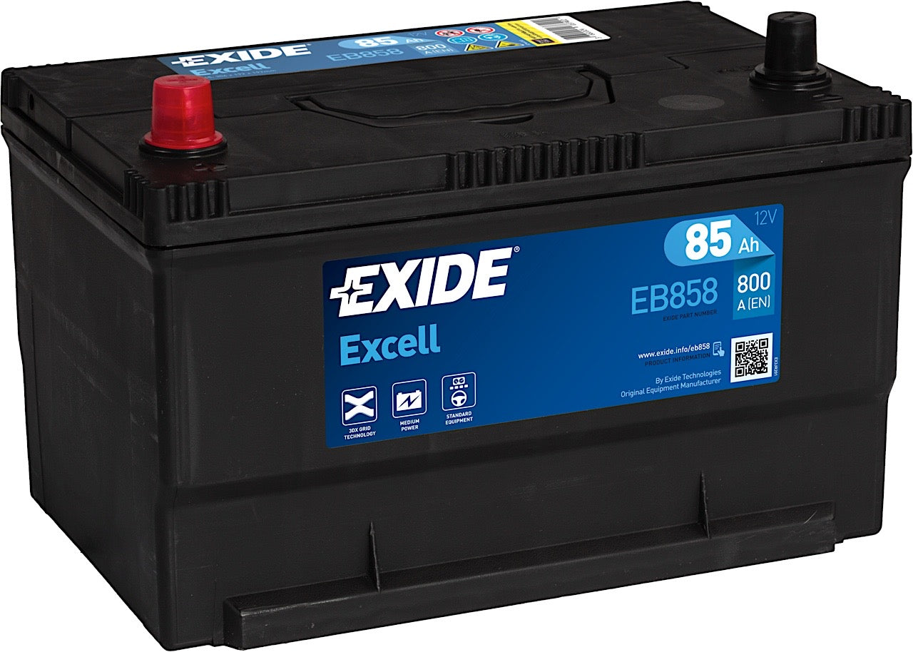 Exide Excell EB858 12V 85Ah 800A/EN