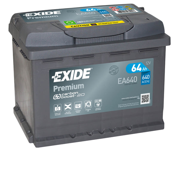 Exide Premium Carbon Boost EA640 64Ah Autobatterie