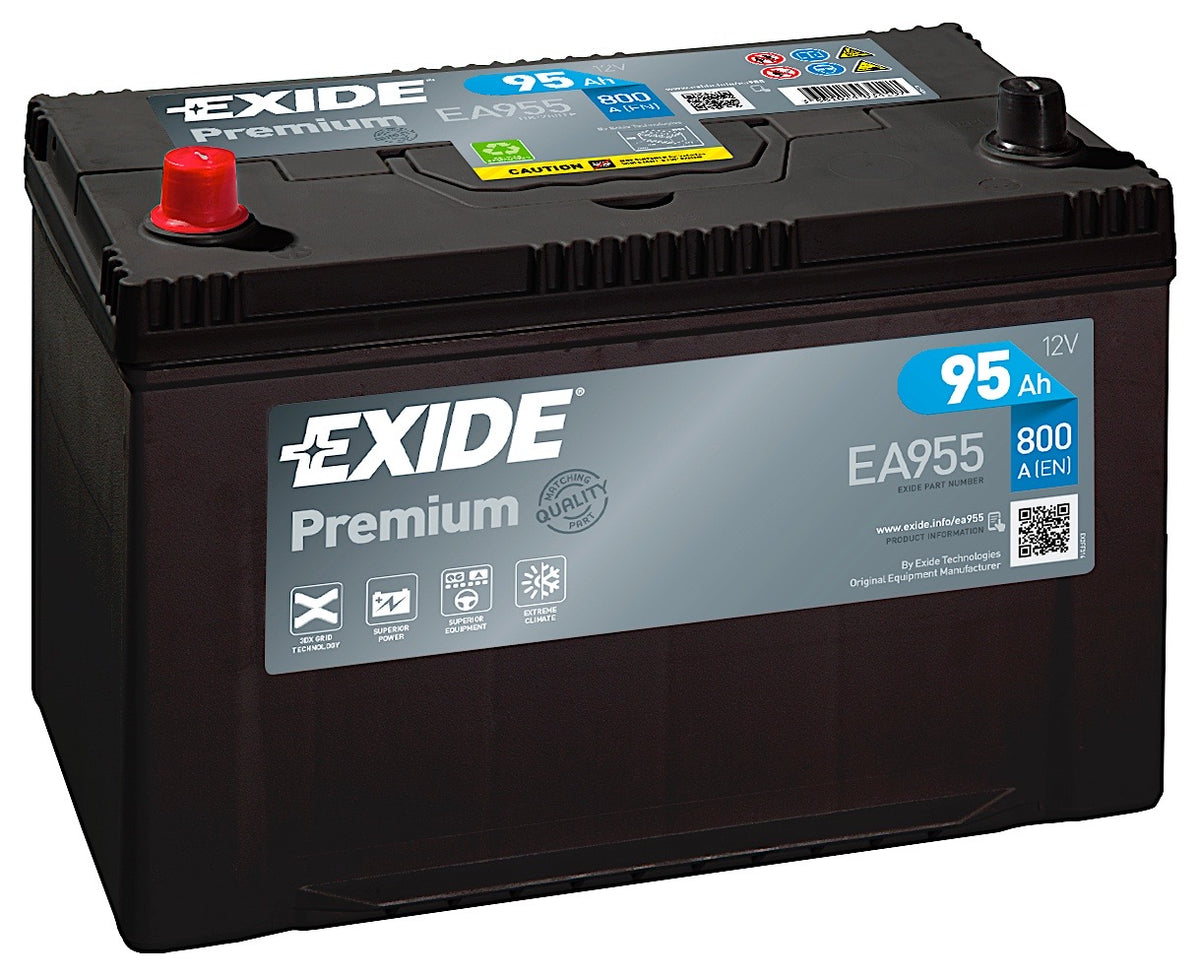 Exide Premium Carbon Boost  EA955 12V 95Ah 800A/EN