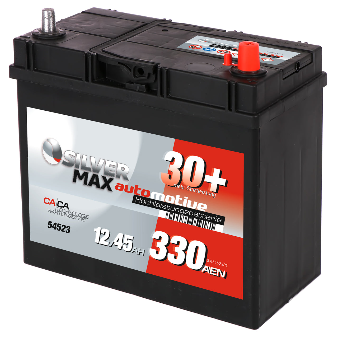 Batterie 12v-45ah/330a ns60 + a gauche Techni-Power