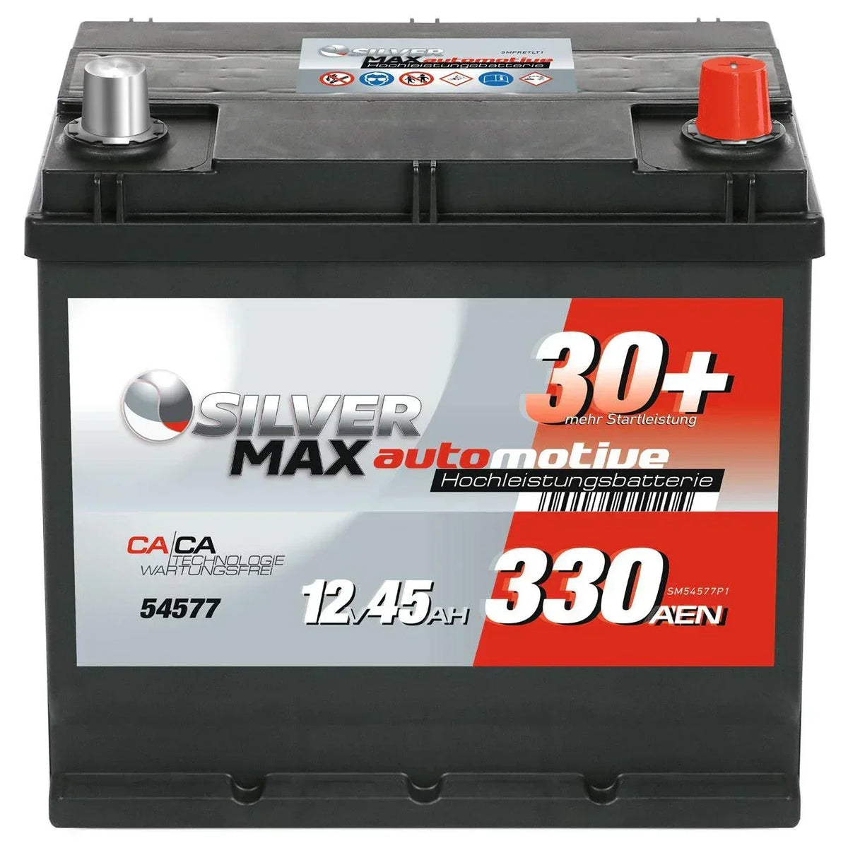 SilverMax 54577 12V 45Ah 330A/EN Autobatterie