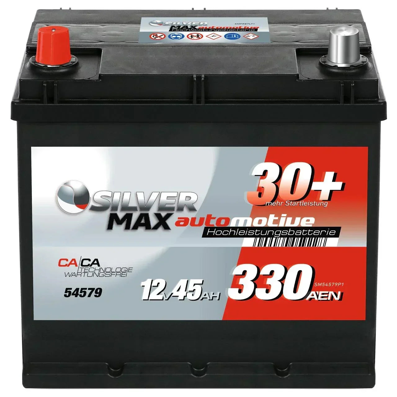 SilverMax 54579 12V 45Ah 330A/EN Autobatterie