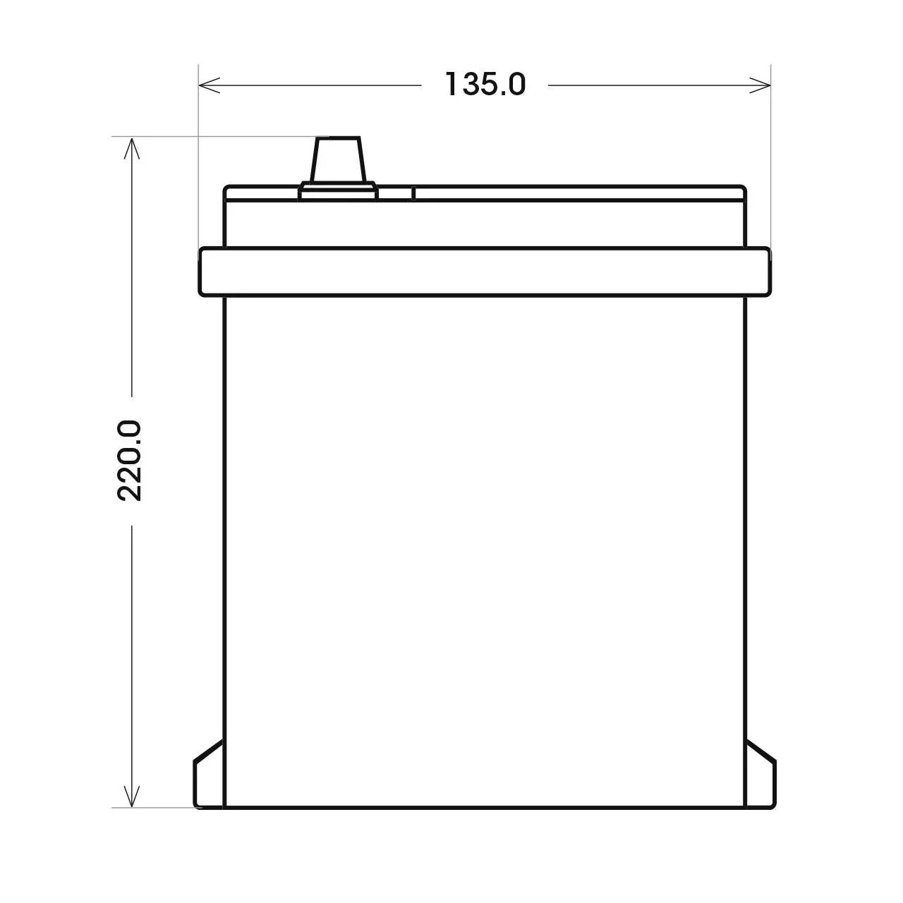 SilverMax 54579 12V 45Ah 330A/EN Autobatterie