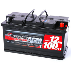 BlackMax Start-Stop AGM 12V 100Ah 950A/EN