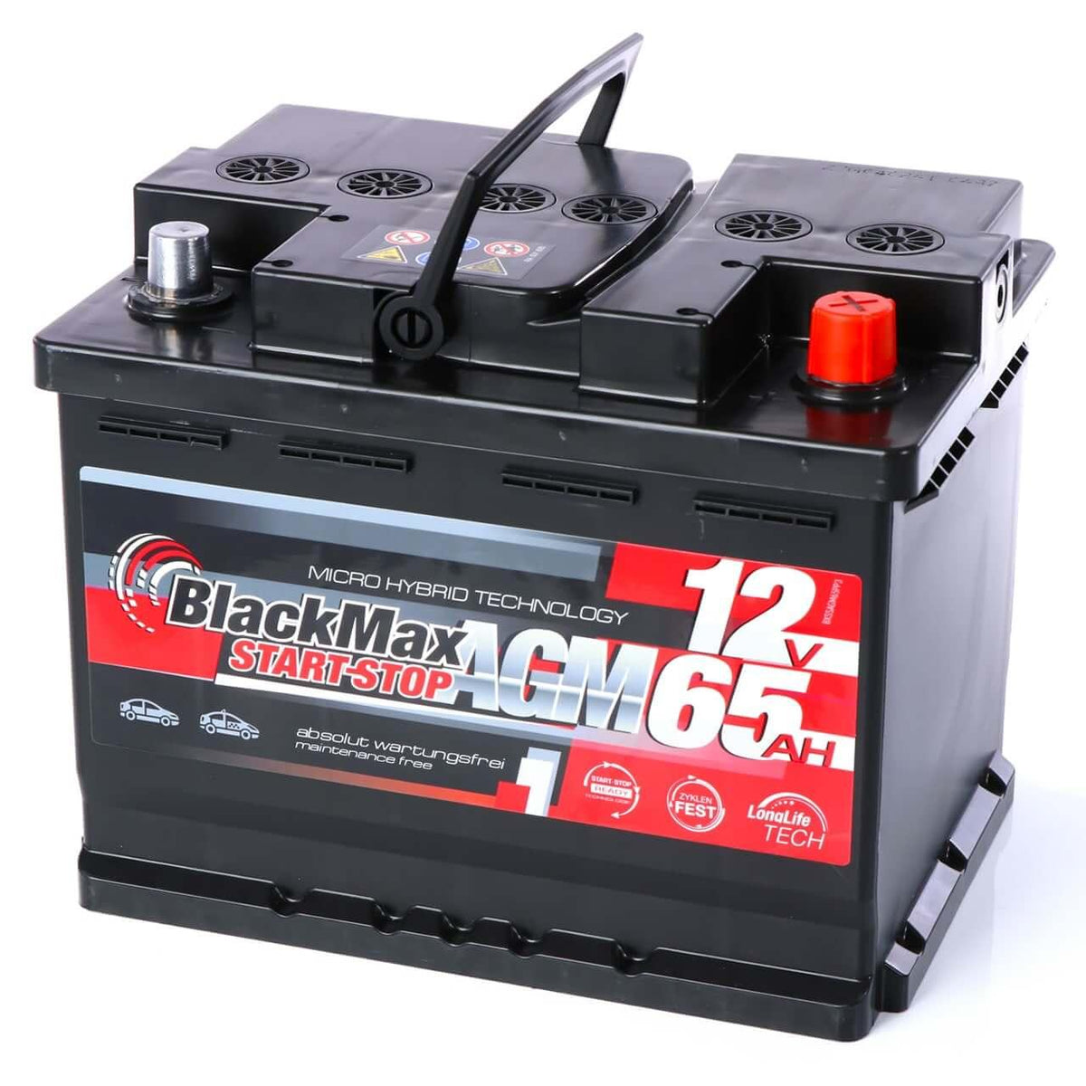 BlackMax Start-Stop AGM 12V 65Ah 700A/EN