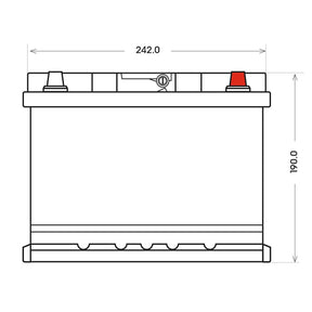 BlackMax Start-Stop AGM 12V 65Ah 700A/EN