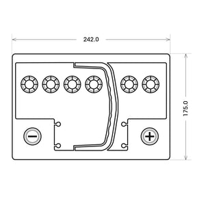 BlackMax Start-Stop AGM 12V 65Ah 700A/EN