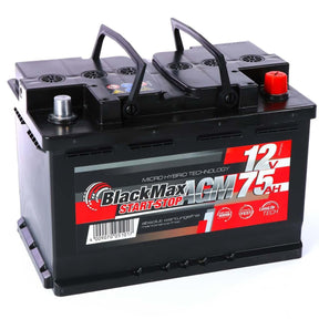 BlackMax Start-Stop AGM 12V 75Ah 800A/EN