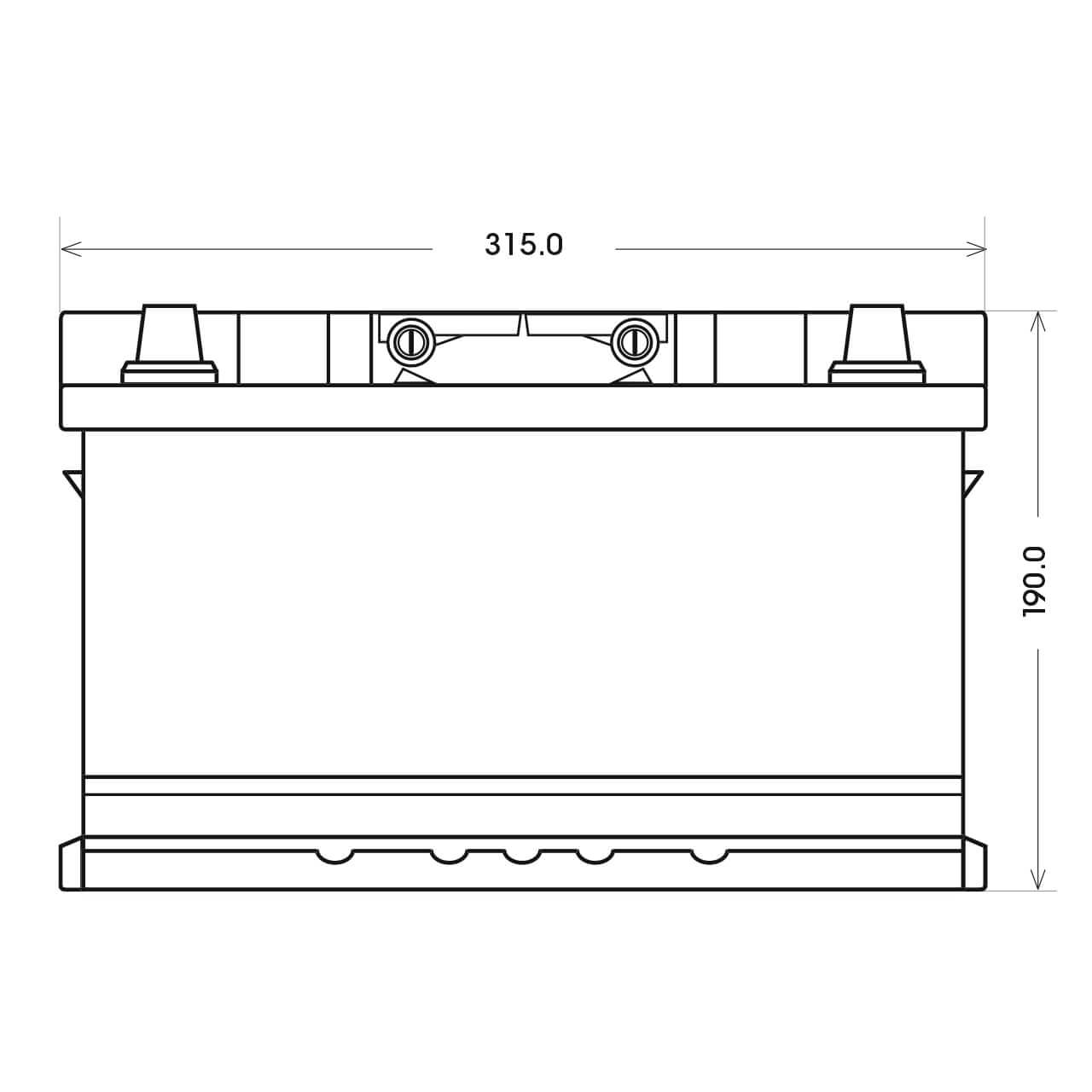 BlackMax Start-Stop EFB 12V 90Ah 900A/EN Autobatterie