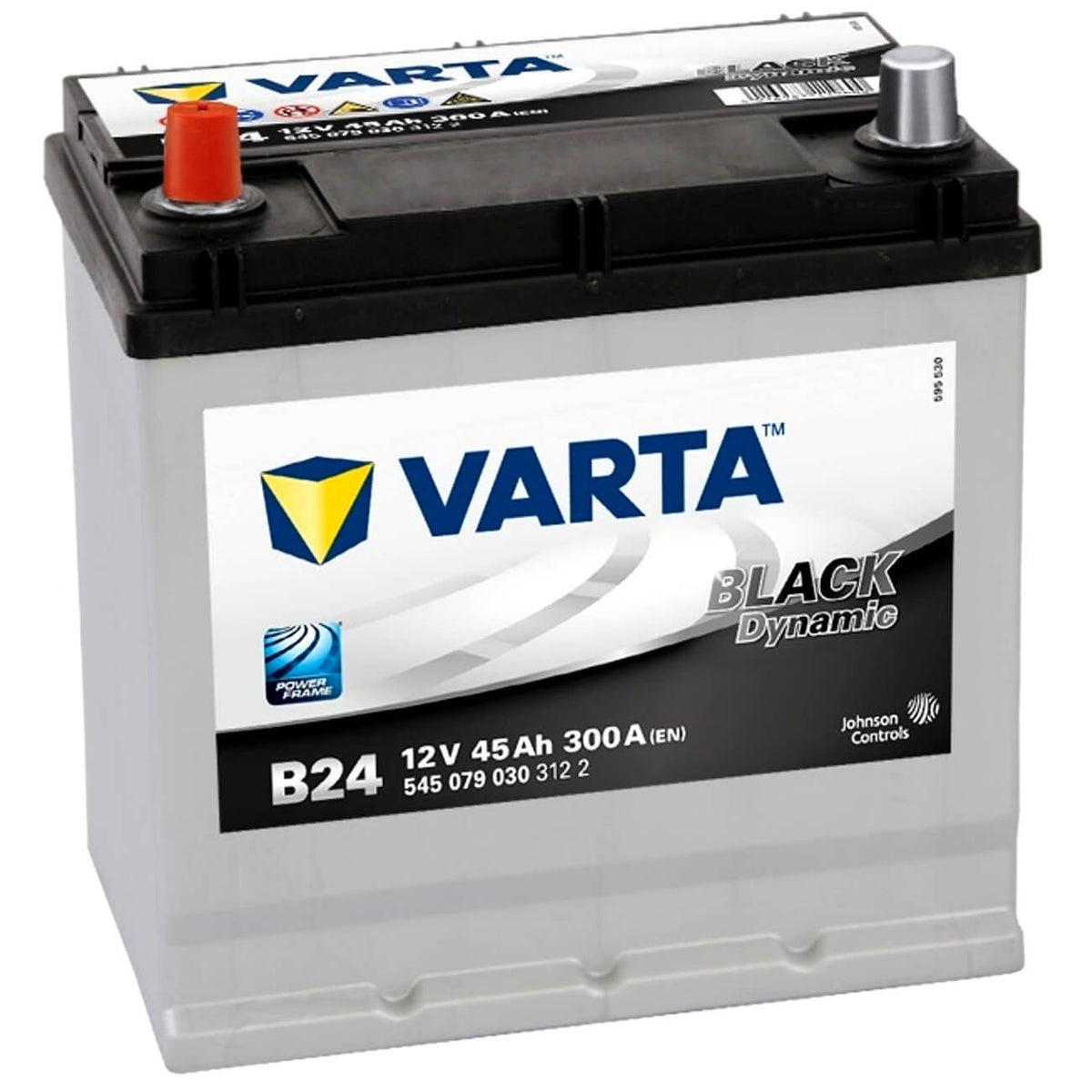 Autobatterie Varta Black Dynamic B24 12V 45Ah 5450790303122 Seite links