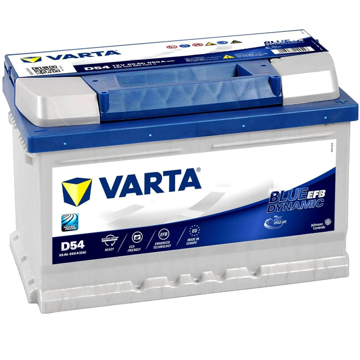 Varta D54 Blue Dynamic EFB 12V 65Ah 650A/EN