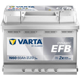 Autobatterie Varta Dynamic EFB Start Stop N60 12V 60Ah 560500064D842 Front
